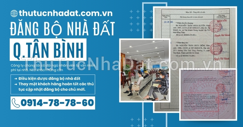 Đăng Bộ Nhà Đất Quận Tân Bình