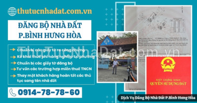 Dịch Vụ Đăng Bộ Nhà Đất Phường Bình Hưng Hòa