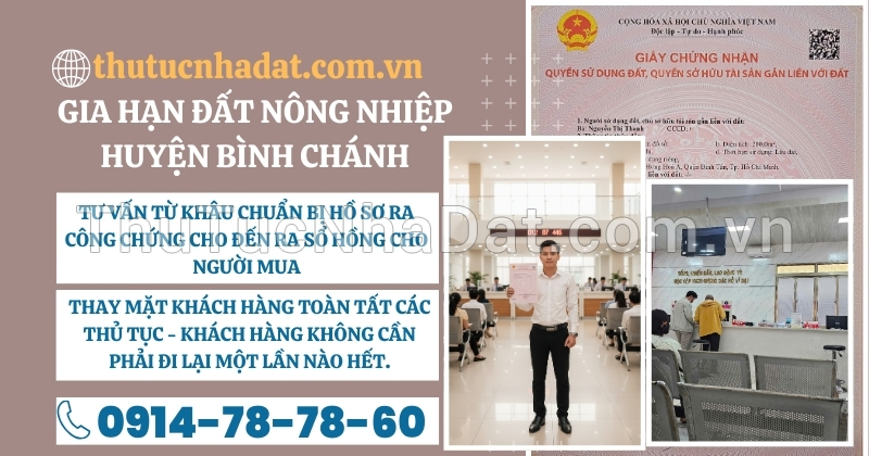 Gia Hạn Đất Nông Nghiệp Huyện Bình Chánh