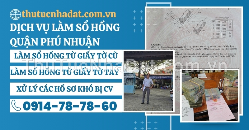 Làm Sổ Hồng Quận Phú Nhuận