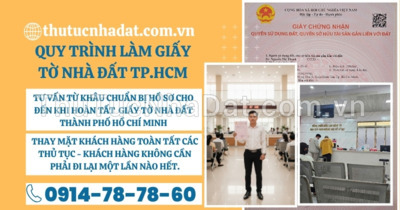 Quy trình làm giấy tờ nhà đất TP.HCM từ A đến Z