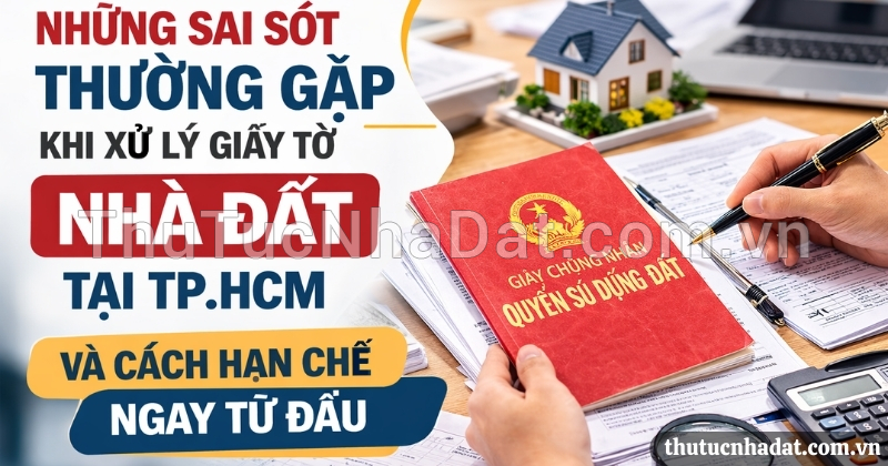 Những sai sót thường gặp khi xử lý giấy tờ nhà đất tại TP.HCM và cách hạn chế ngay từ đầu