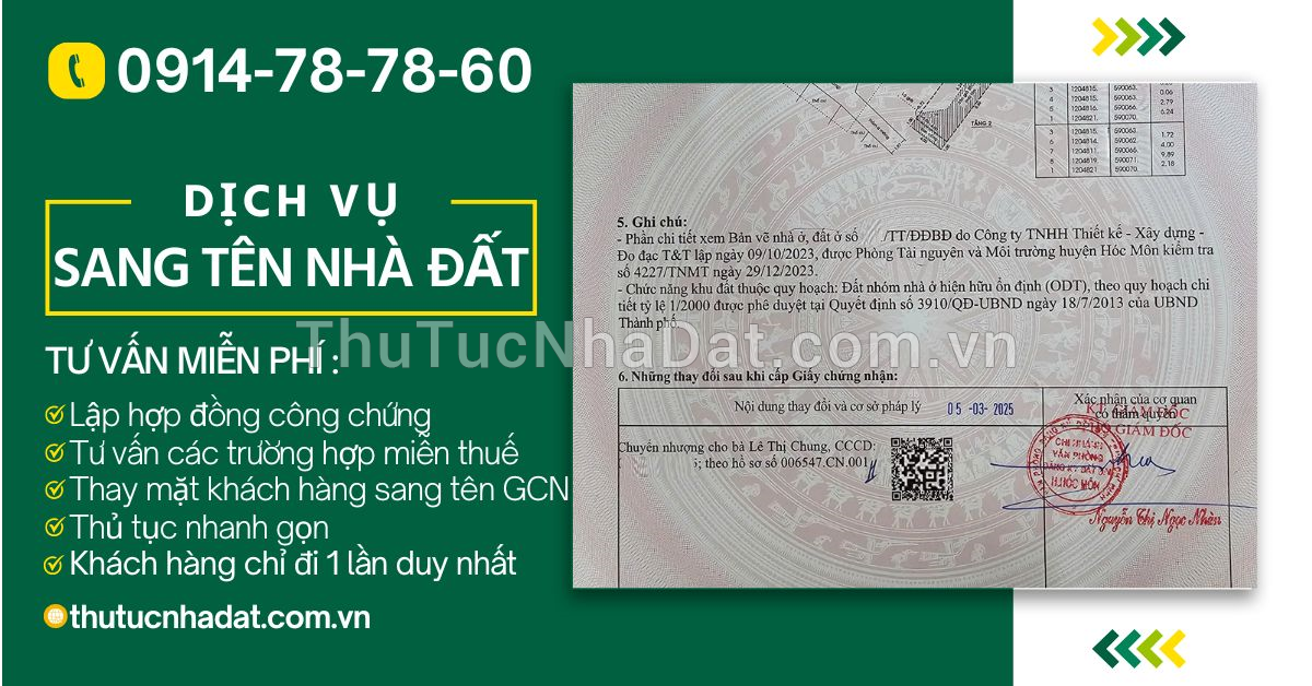 Sang Tên Nhà Đất