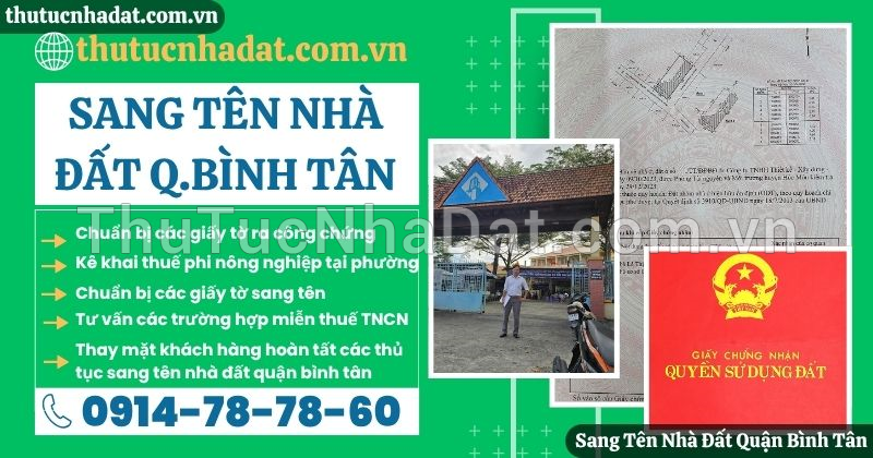 Sang Tên Nhà Đất Quận Bình Tân