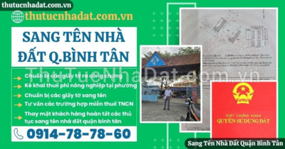 Sang Tên Nhà Đất Quận Bình Tân