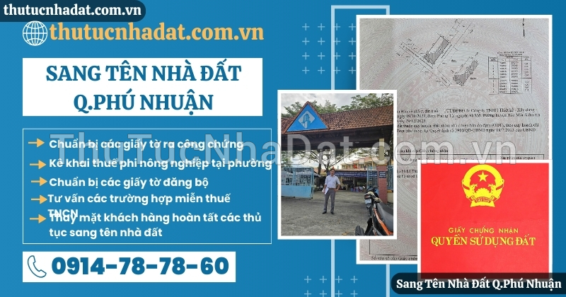 Sang Tên Nhà Đất Quận Phú Nhuận