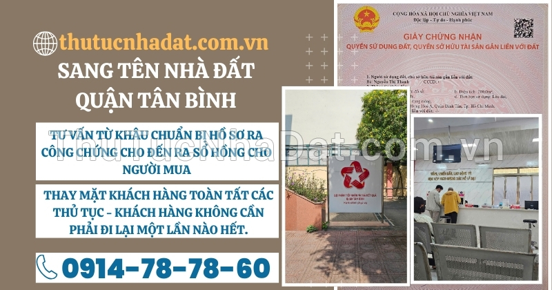 Sang Tên Nhà Đất Quận Tân Bình