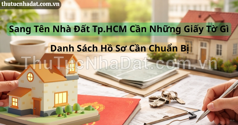 Sang Tên Nhà Đất TP.HCM Cần Những Giấy Tờ Gì? Danh Sách Hồ Sơ Cần Chuẩn Bị