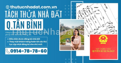 Tách Thửa Nhà Đất Quận Tân Bình