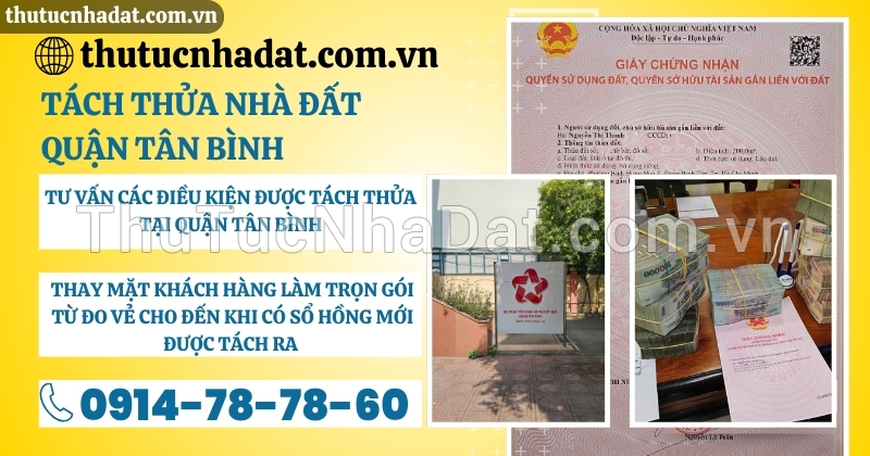 Tách Thửa Nhà Đất Quận Tân Bình