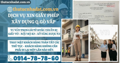 Xin Giấy Phép Xây Dựng Quận Gò Vấp