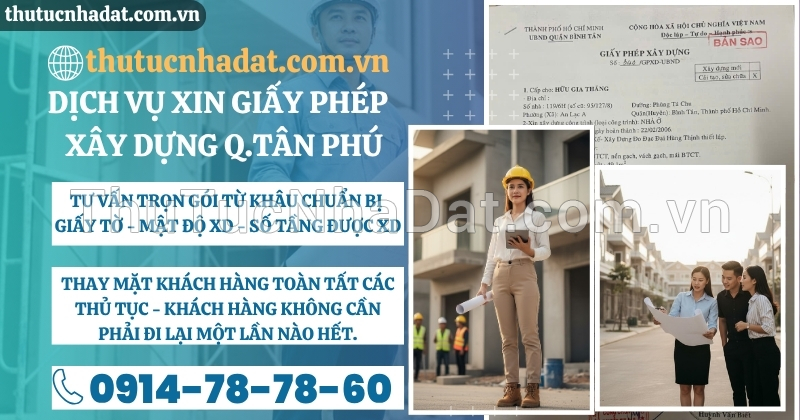 Xin Giấy Phép Xây Dựng Quận Tân Phú