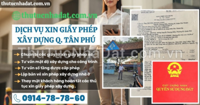 Xin Giấy Phép Xây Dựng Quận Tân Phú